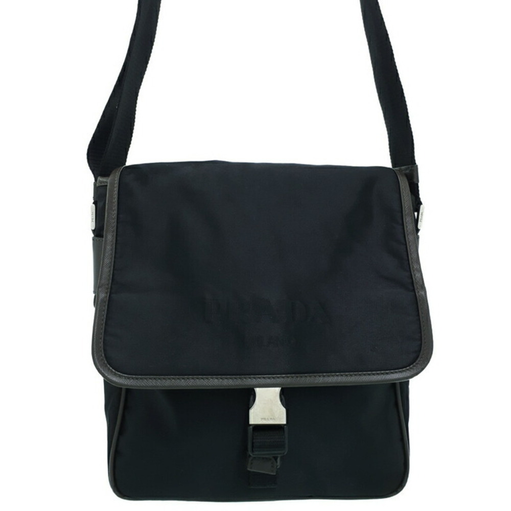 Prada Tessuto Crossbody Bag black